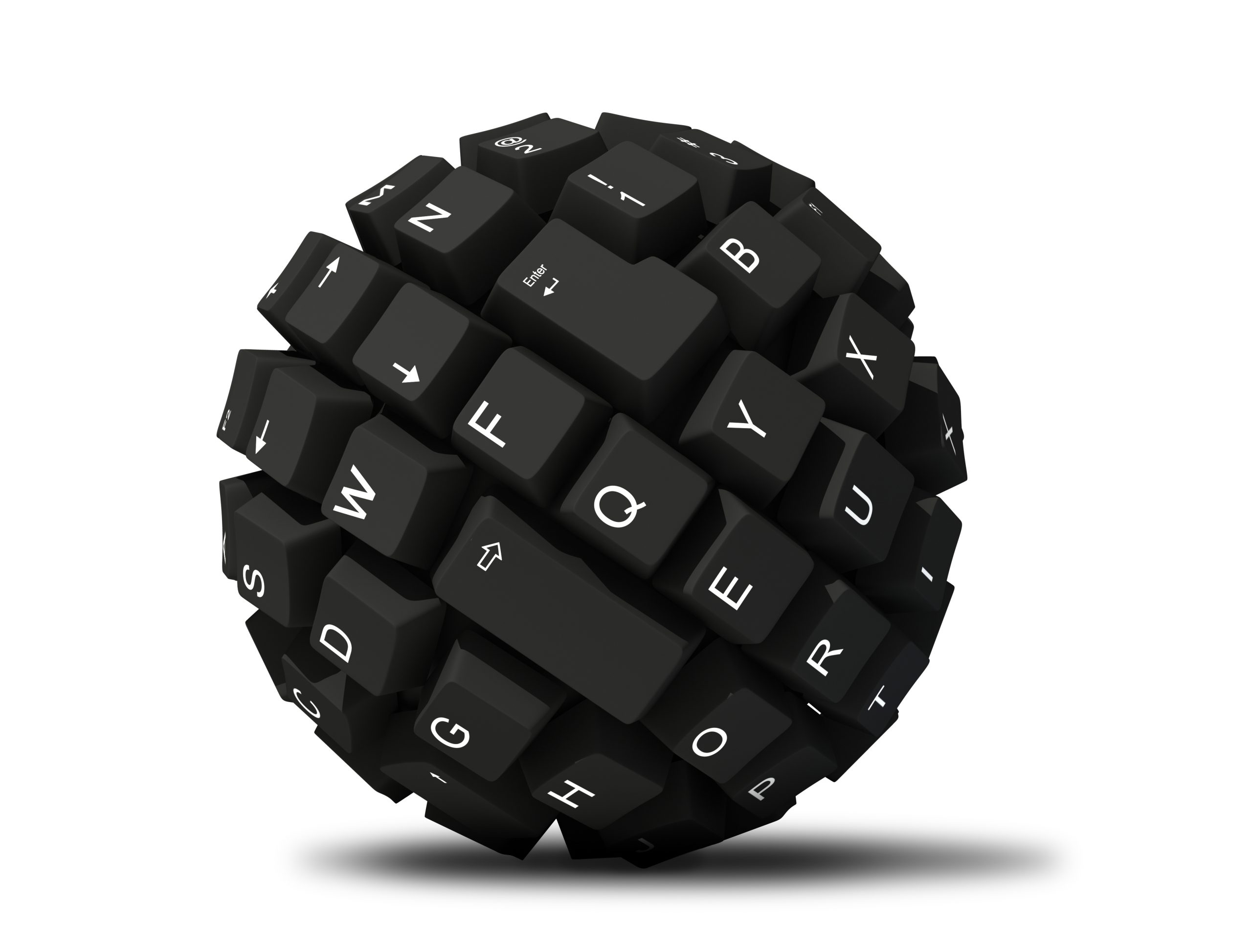 abstract keyboard ball